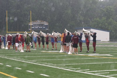 The Cadets drum and bugle corps put on a mini-concert in the Storm Stadium at Chanhassen High School.
